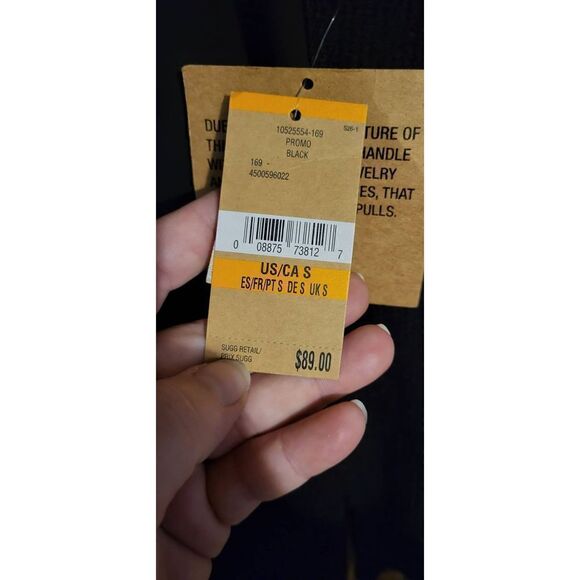 NWT Rachel Roy black long-sleeved cashmere sweater - Picture 5 of 7